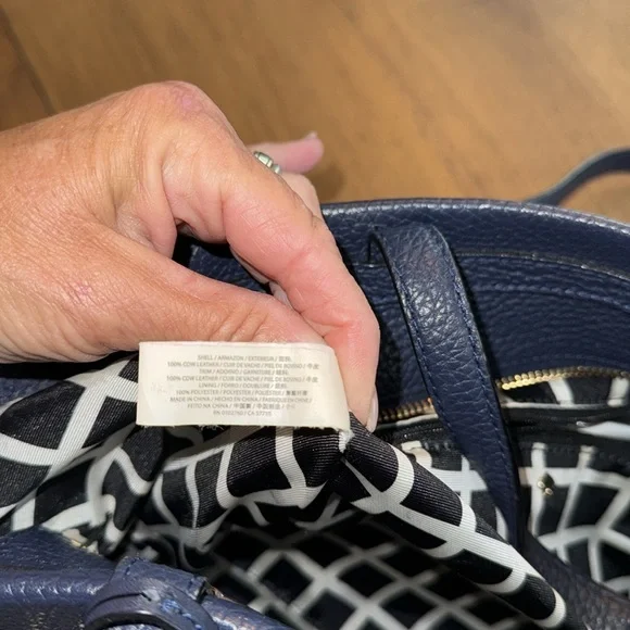 Kate Spade Navy and Cream Satchel - Picture 8 of 15
